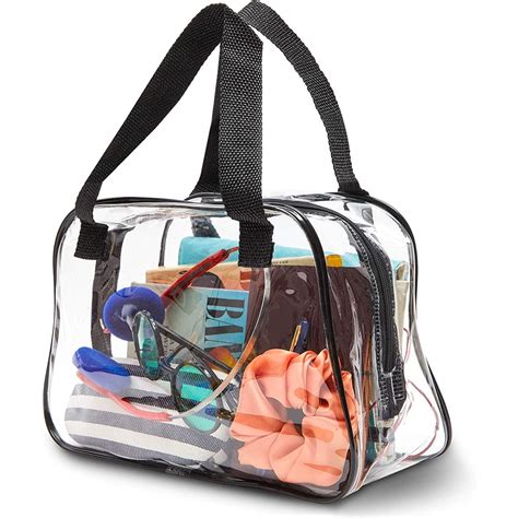 small clear plastic travel bags